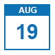 19 August date button