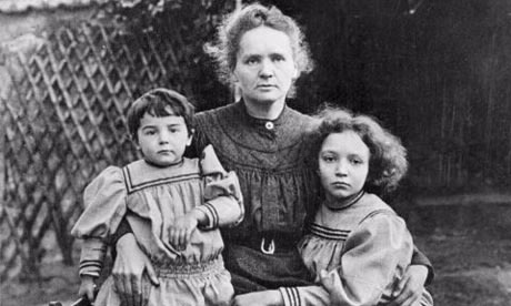 Marie Curie and daughters